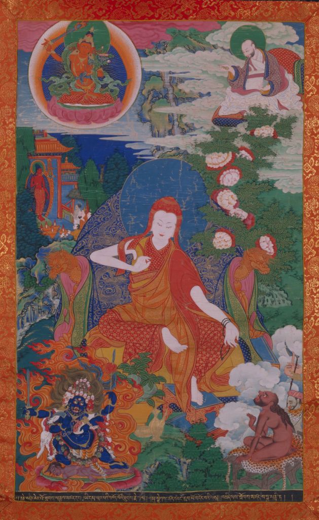 图片[1]-Origins of Panchen Lama – Sakya Panzhida Thangka-China Archive